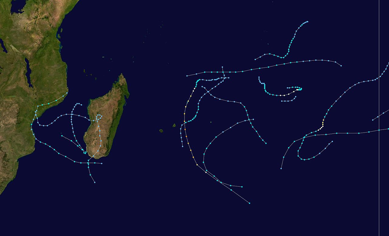 Saison cyclonique 1997/98 ocean indien sud-ouest