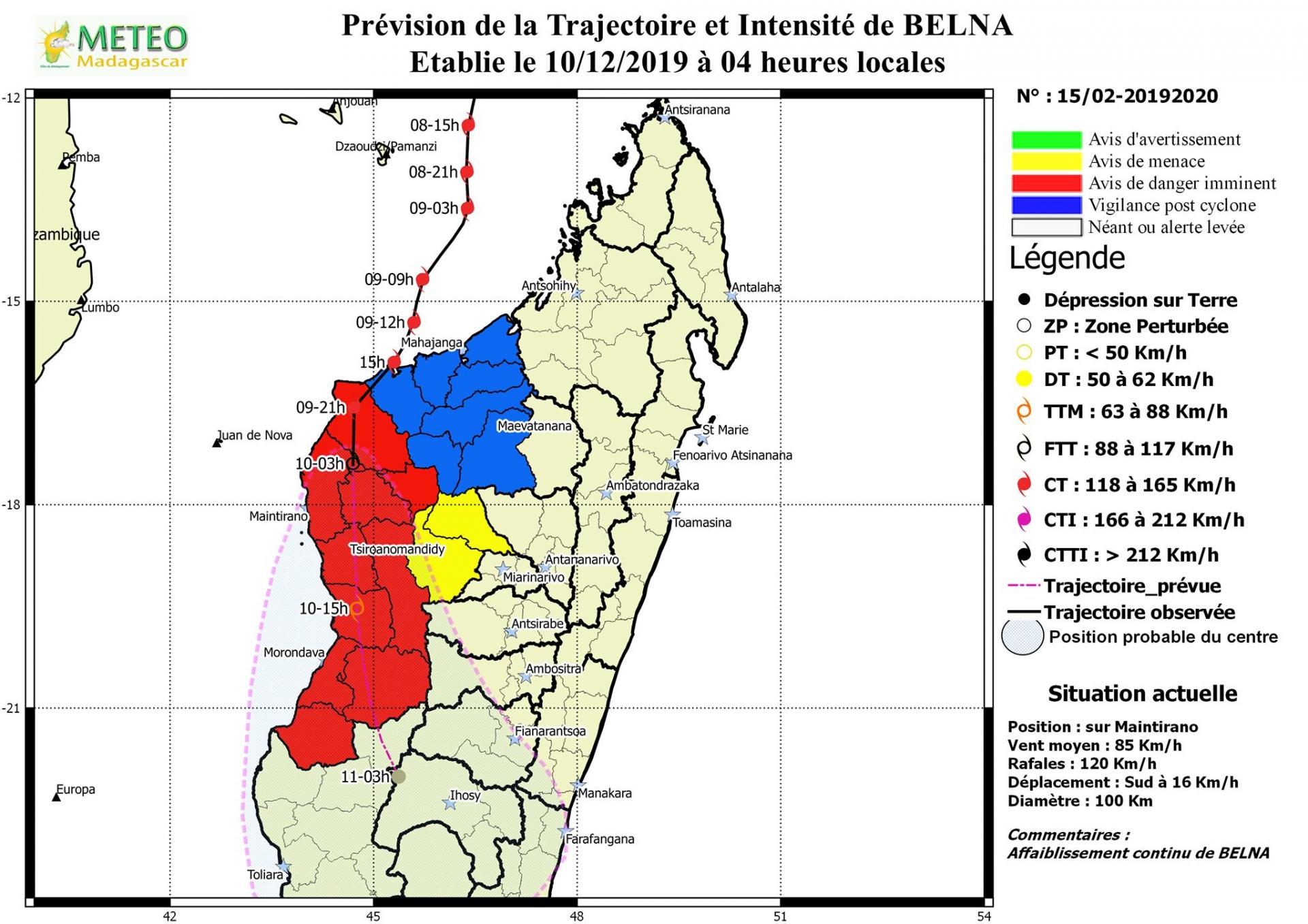 alerte cyclonique en cours à madagascar