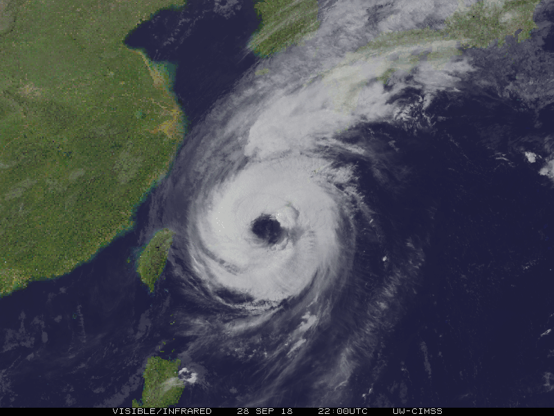 Animation satellite typhon TRAMI ©CIMSS