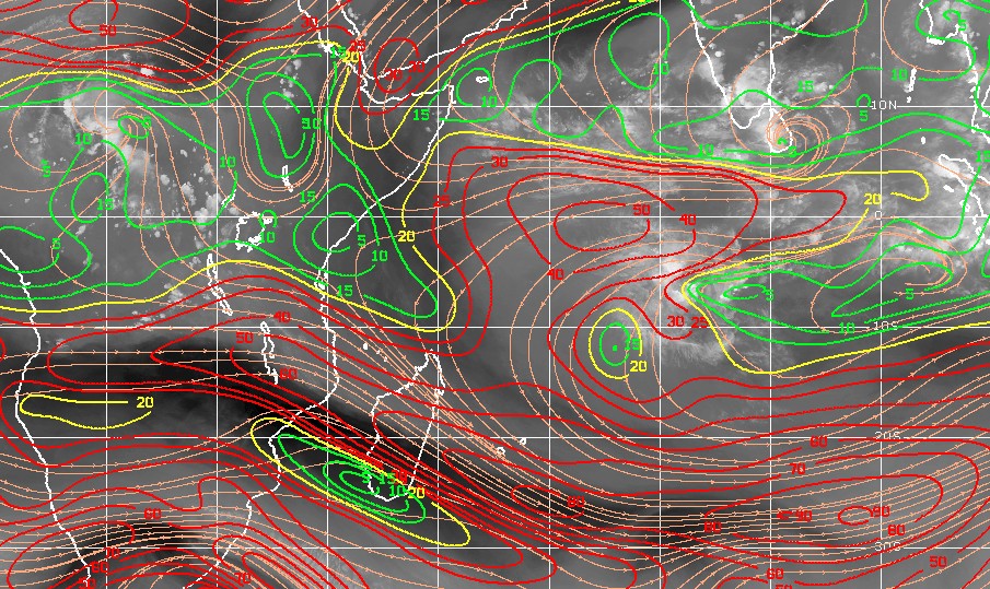 Carte cisaillement ocean indien sud-ouest ©CIMSS