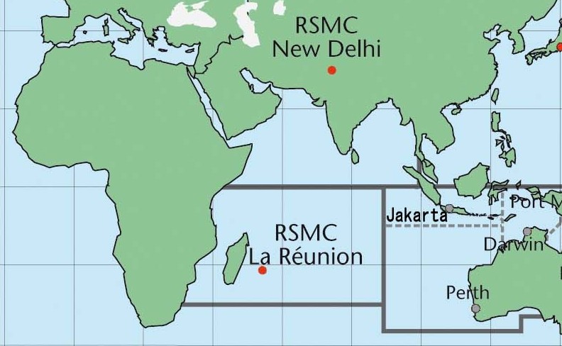 CMRS et TCWC dans l'ocean indien