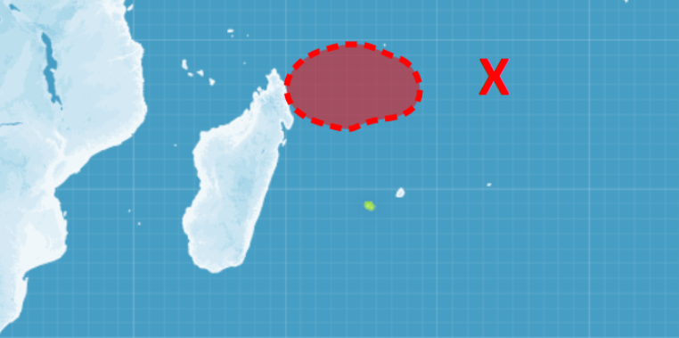 zone de cyclogenèse potentielle au nord-est de Madagascar ©CMRS la Réunion