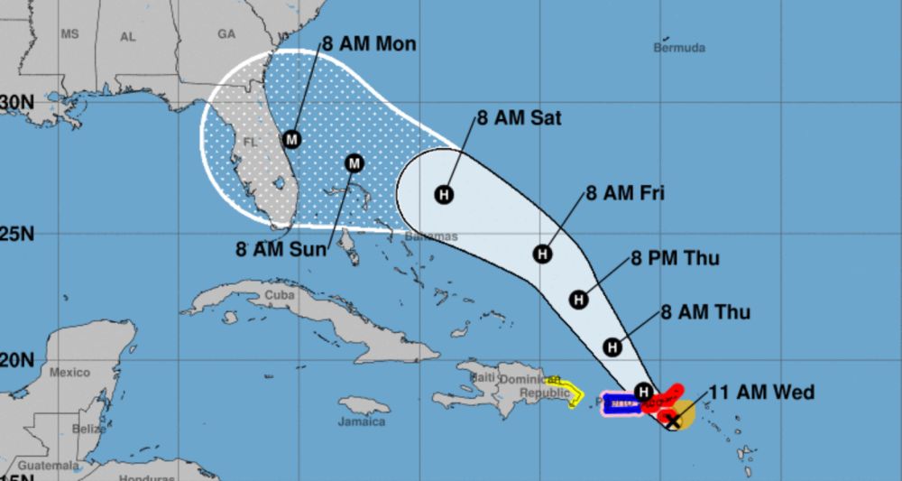 Dorian track major hurricane