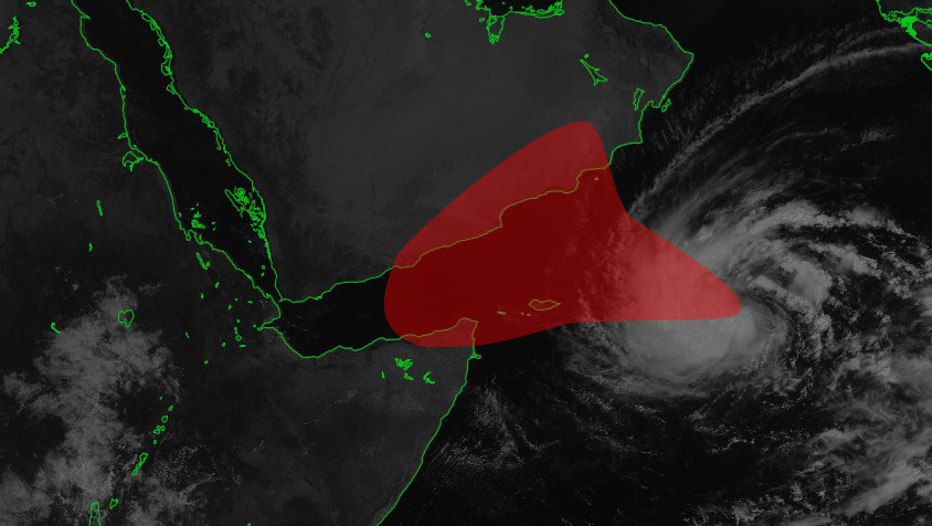 Zone potentiellement sous la menace de la tempête LUBAN