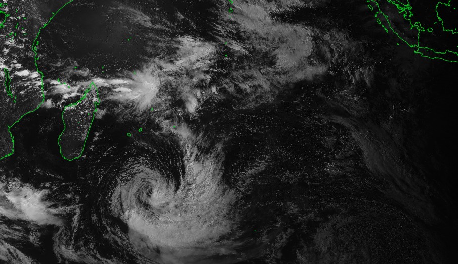 Image satellite de l'océan indien à 12z le 08/03/2018 ©IMD