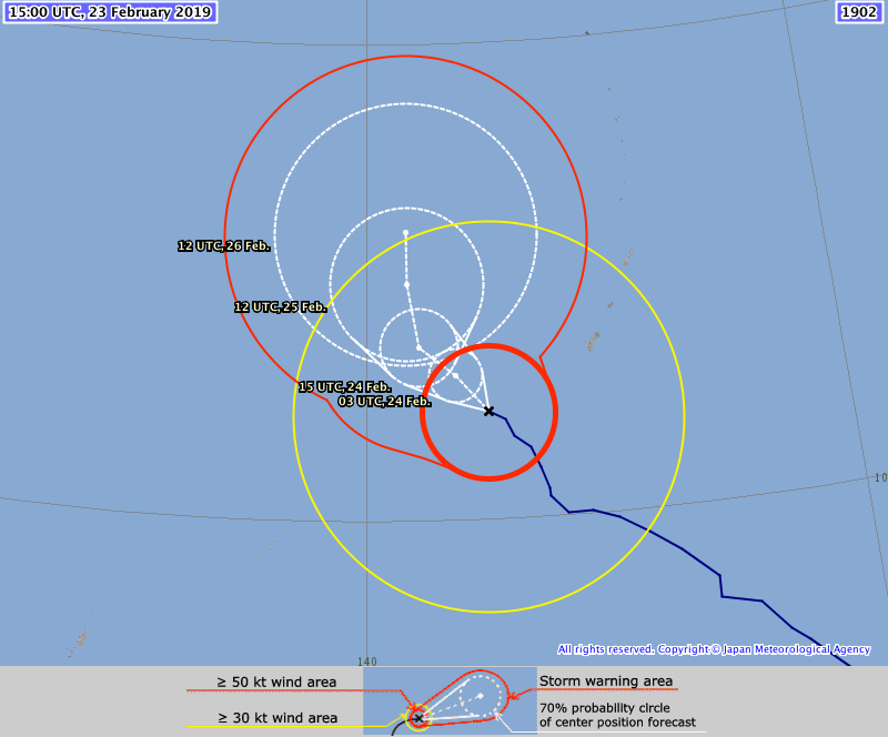 trajectoire super typhon WUPIT