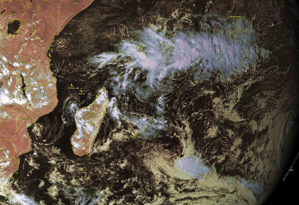 Image satellite océan indien
