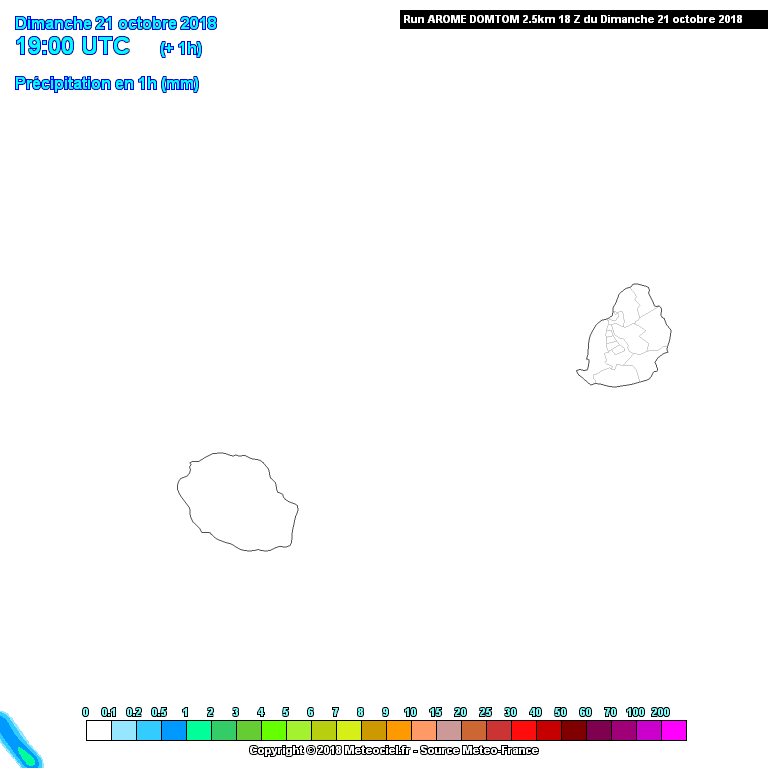Simulation précipitation modèle AROME de Météo France via Météociel