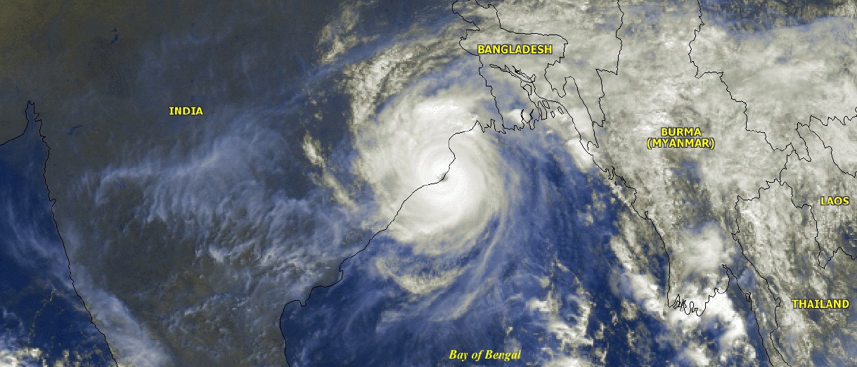 Cyclone 05b le 29 oct 1999 à 15utc (NOAA)