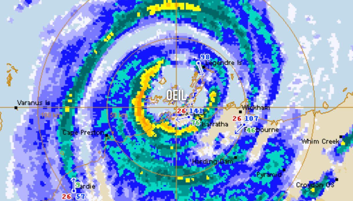 Radar cyclone damien