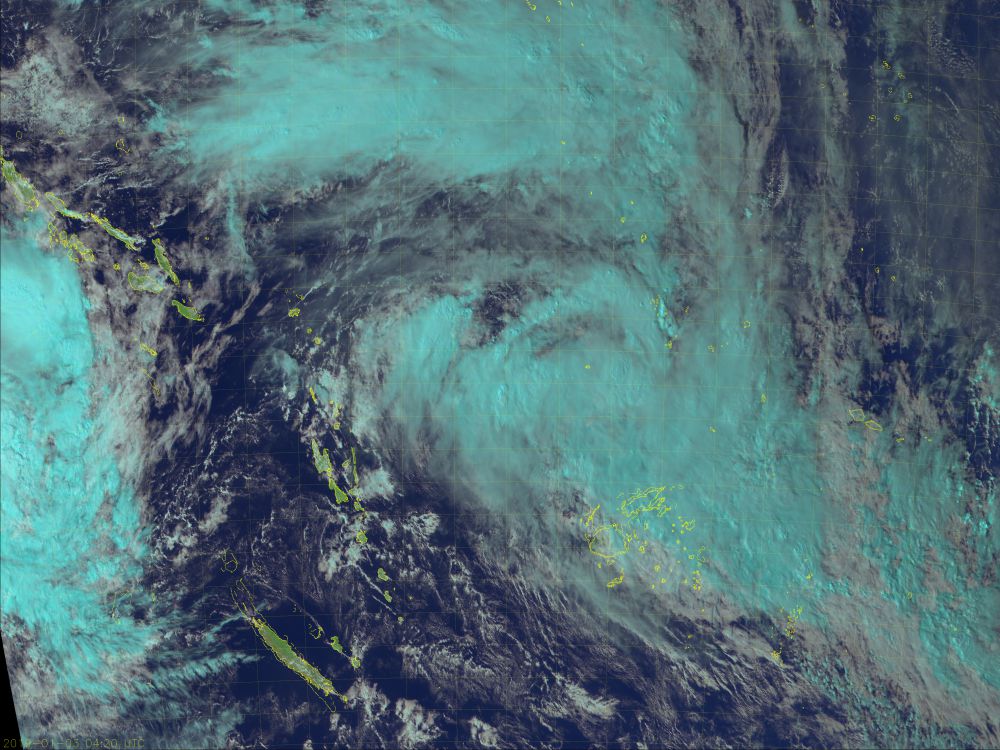 Image satellite tempête tropicale MONA