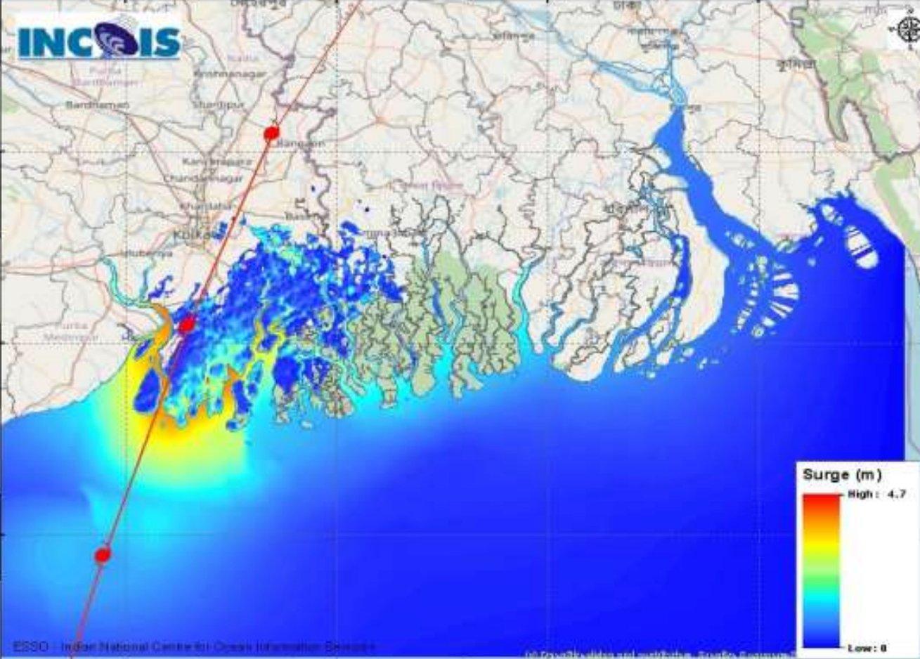 Storm surge cyclone amphan