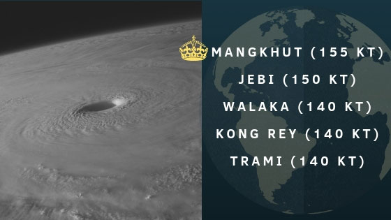 Top 5 des cyclones