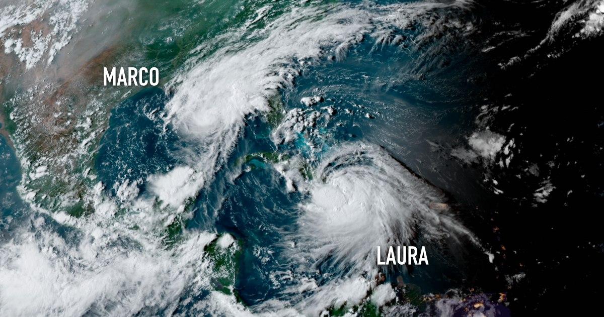Tropical storm laura and marco