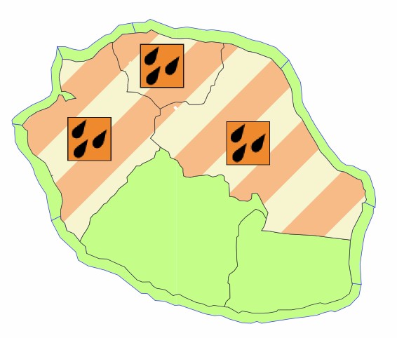 Vigilance forte pluie la Réunion
