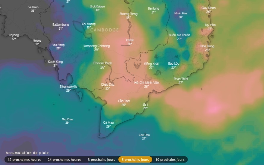 Accumulation pluie Vietnam