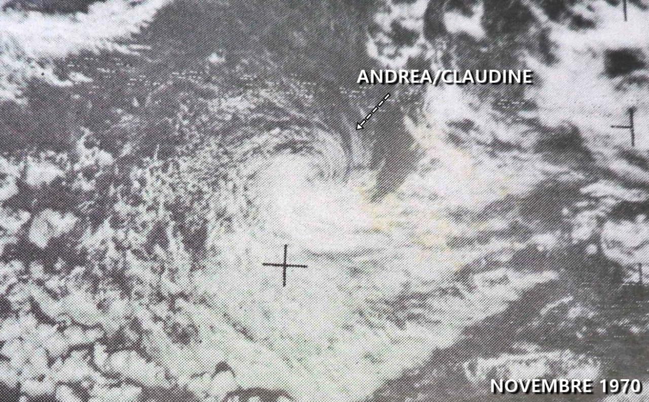 CT CLAUDINE-ANDREA 70KT (source IBTrACS)