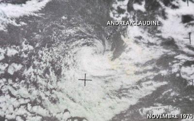 CT CLAUDINE-ANDREA 70KT (source IBTrACS)