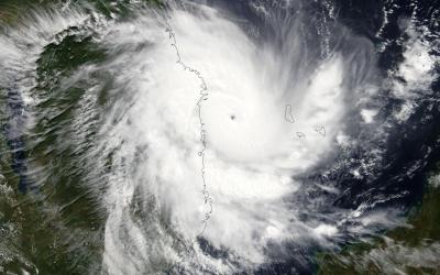 Cyclone Tropical Intense KENNETH le 25/04/2019 TERRA