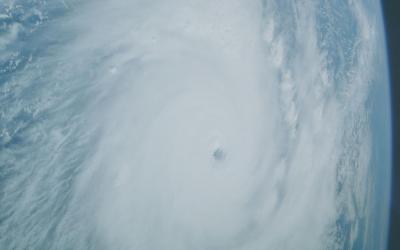 Vue d'ensemble du cyclone Kamisy depuis l'espace