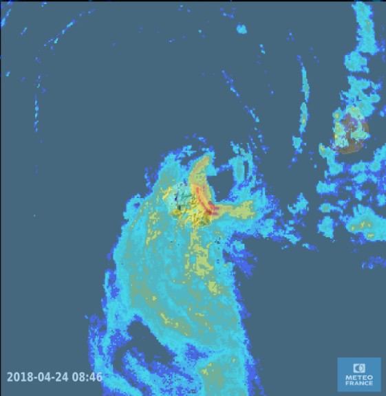 Image radar du 24/04/2018 à 08h46 ©Météo France