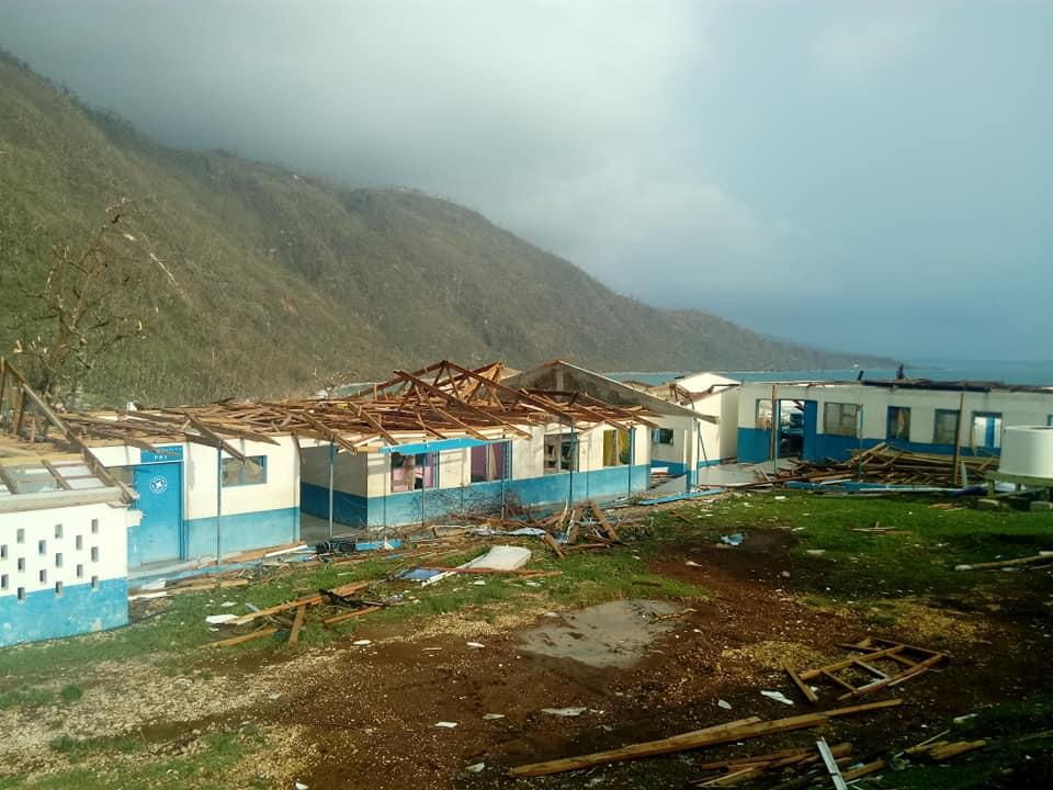 hopital à Melsisi totalement ravagé par le cyclone harold