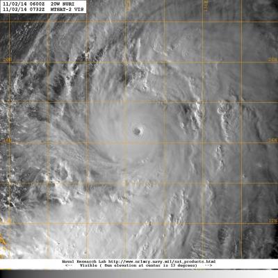 Super Typhon NURI le 02112014 07H32 UTC