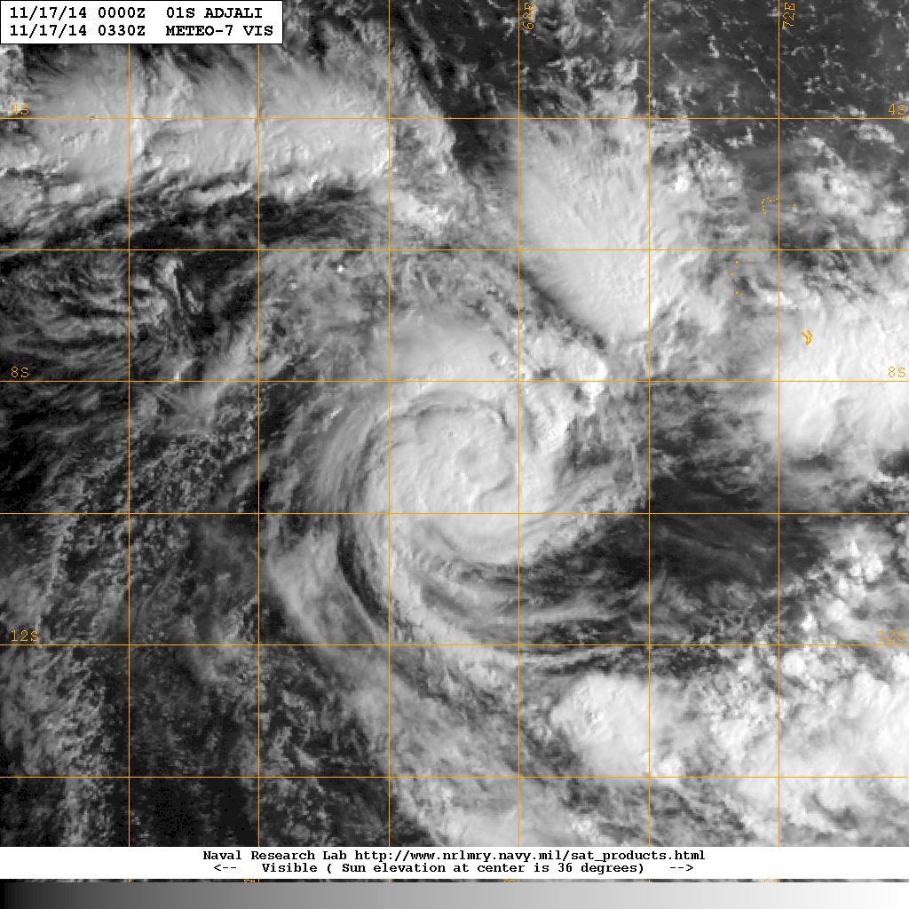 Tempête ADJALI à 02H30 GMT