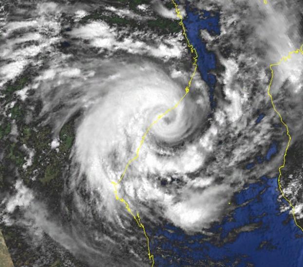 Bonita le 13 janvier à 6utc impactant le Mozambique (NOAA)