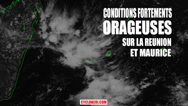 Des orages à n'en plus finir sur la Réunion et Maurice