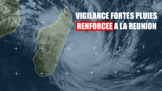 DUMAZILE : Aggravation des conditions météorologiques à la Réunion