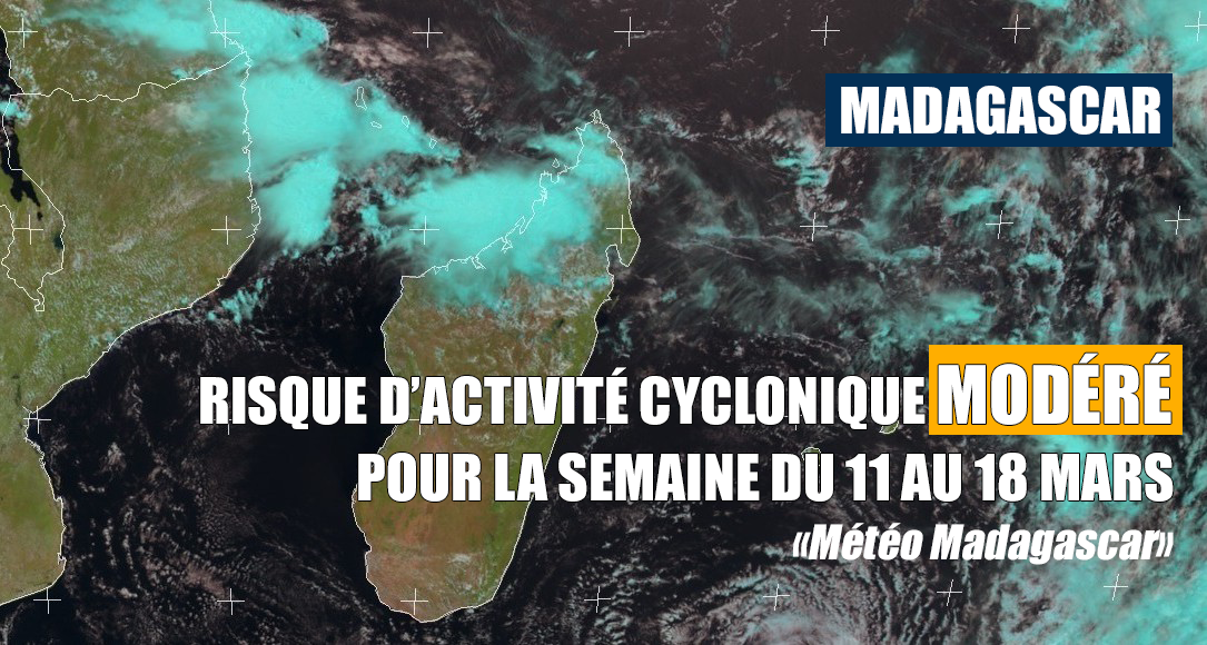 Risque d'activité cyclonique à Madagascar estimé 