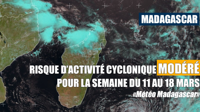 Risque d'activité cyclonique à Madagascar estimé 