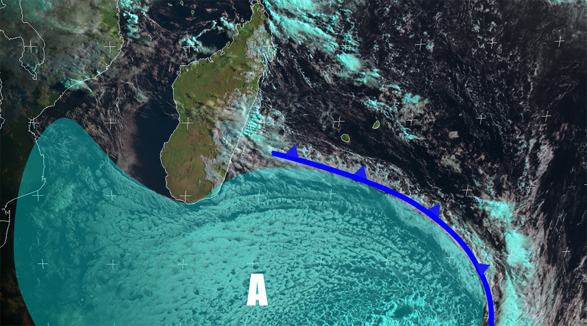 Mascareignes : front froid en approche