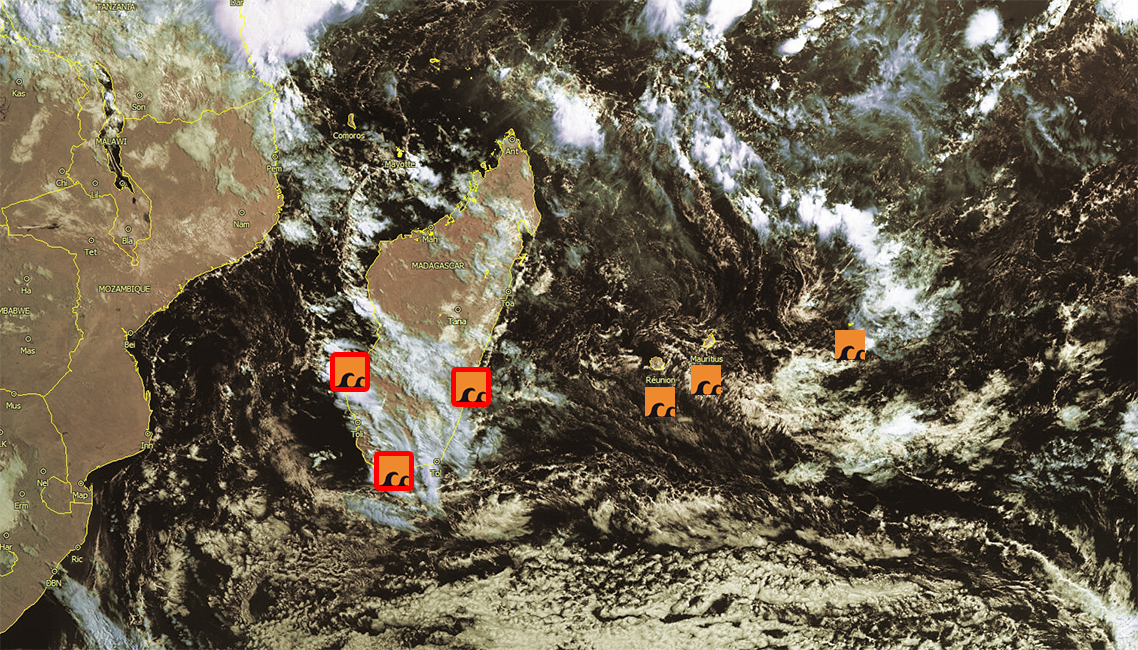 Une houle australe impressionnante selon Météo Madagascar