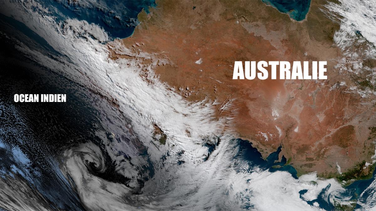 Front froid avec vents violents et fortes pluies en Australie