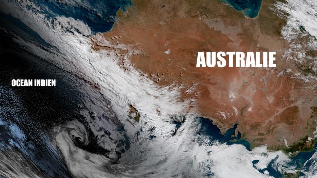 Front froid avec vents violents et fortes pluies en Australie