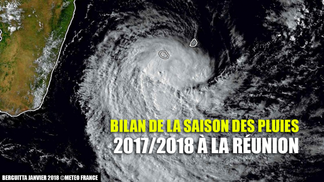 La  Réunion : Météo France publie le bilan de la saison des pluies 2017/18