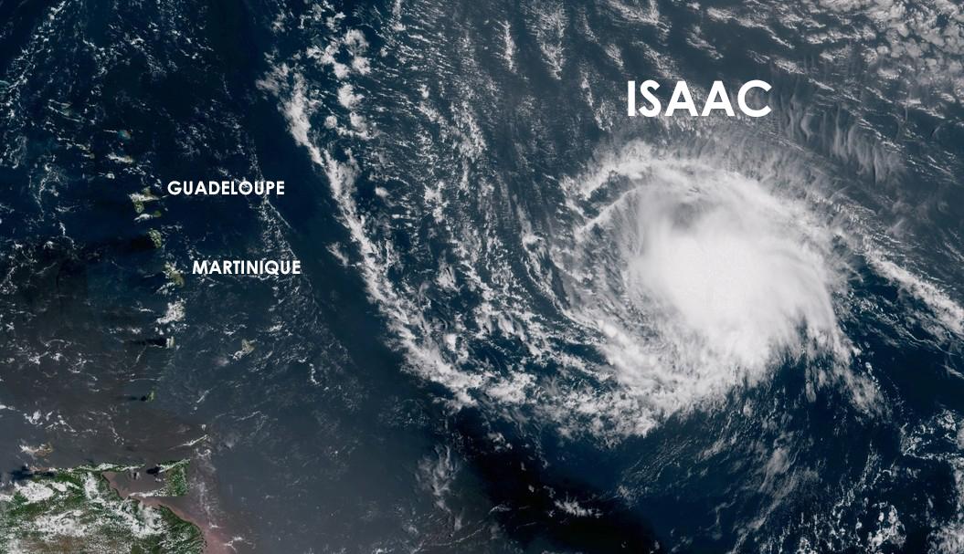 L'imprévisible ISAAC représente toujours une menace pour l'arc des Antilles