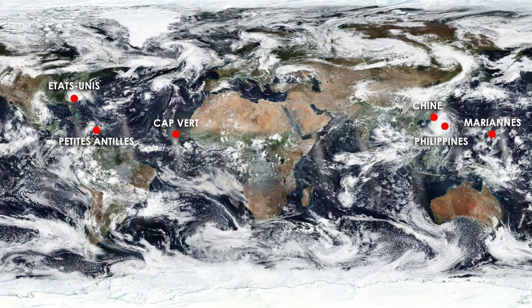 Les cyclones sans pitié pour les Etats-Unis, les Philippines et la Chine