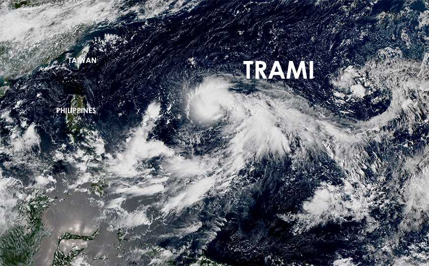 Tempête tropicale TRAMI, boulimie de cyclone dans le pacifique