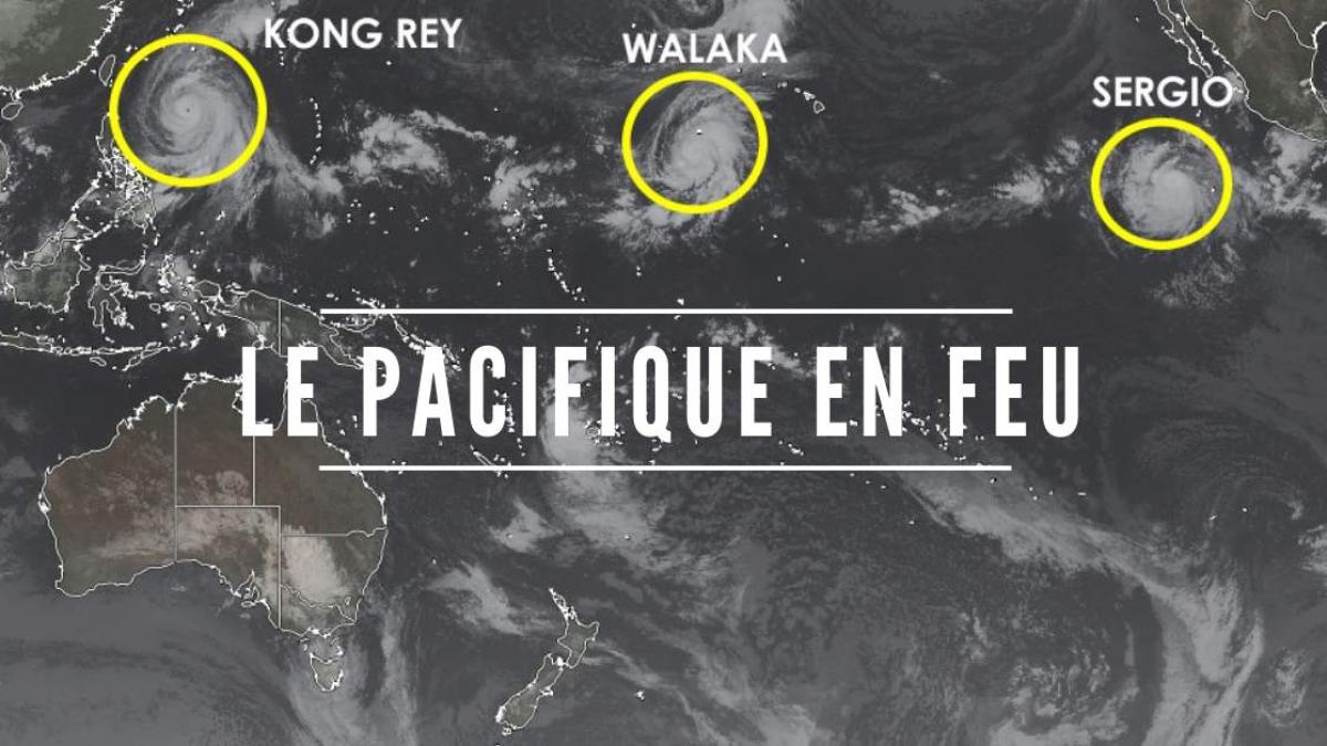 Des cyclones à la queuleuleu dans le pacifique