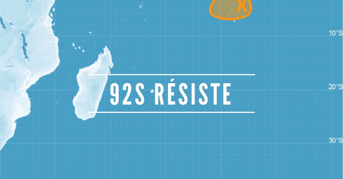 La zone perturbée 92S n'a pas encore dit son dernier mot