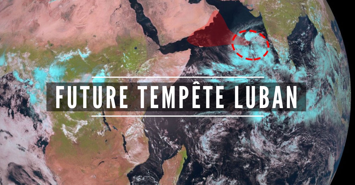 Une tempête tropicale en cours de formation dans l'océan indien