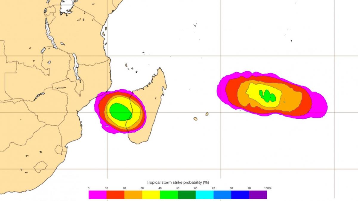 Le signal de cyclogenèse de nouveau en hausse dans l'océan indien Sud-Ouest