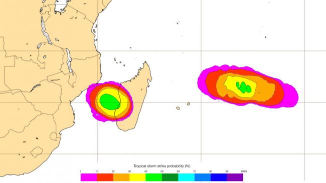 Le signal de cyclogenèse de nouveau en hausse dans l'océan indien Sud-Ouest