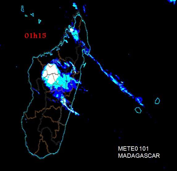 Activité orageuse à Madagascar du 06/11/14