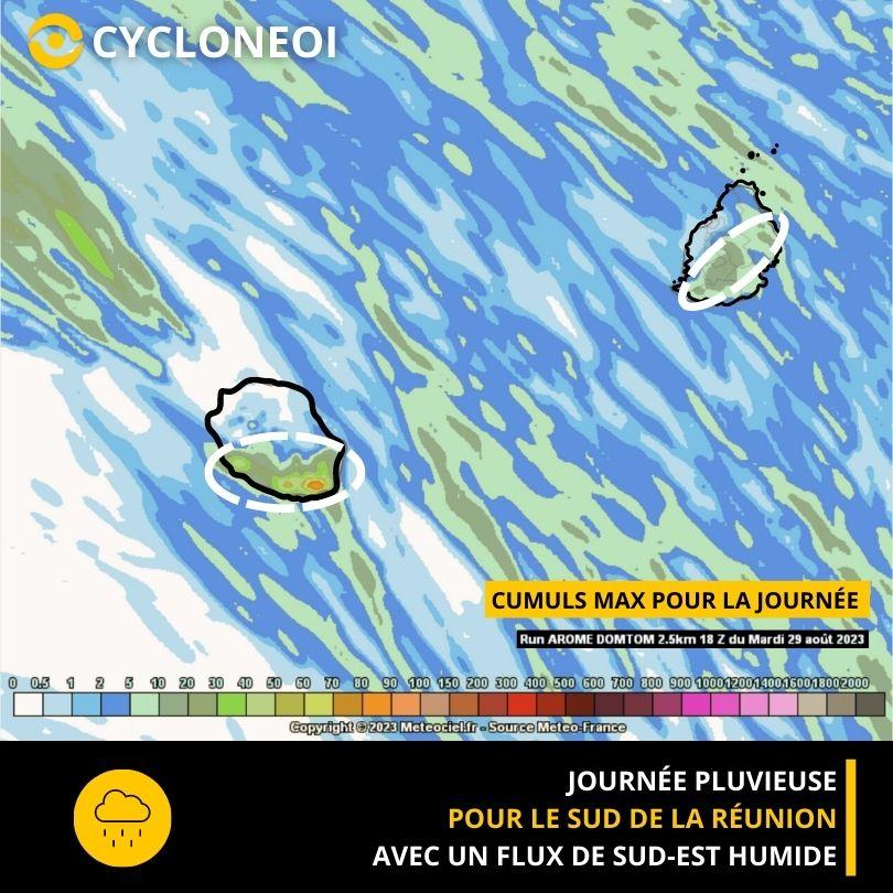 Prévision pluies - AROME Météo-France