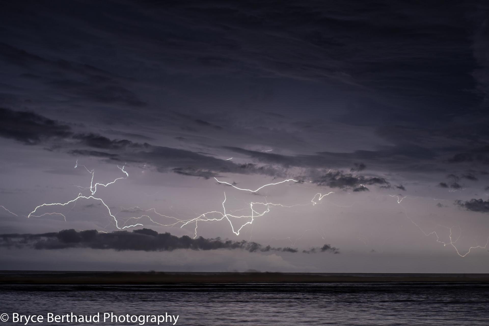 orage à l'île de la Réunion