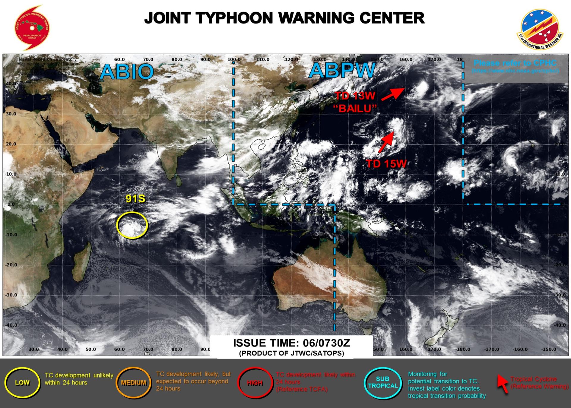 91S 06 aout 2025 JTWC